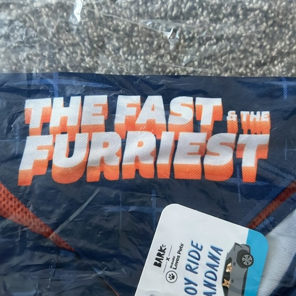 NEW Blue and Orange Dog Bandana - Picture 3 of 5